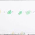 1992, 210×300 mm, tužka, barevné tuše, papír, J. Skácel, sig.
