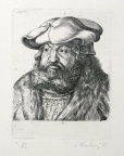 1947, 155×115 mm, mědirytina, papír, Kopie Dürerovy mědirytiny, sig.