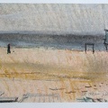 1957, 300×420 mm, pastel, papír, Polské pobřeží, sig.