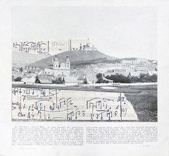 1977, 275×295 mm, reprodukce, partitura M. Ištvána, koláž