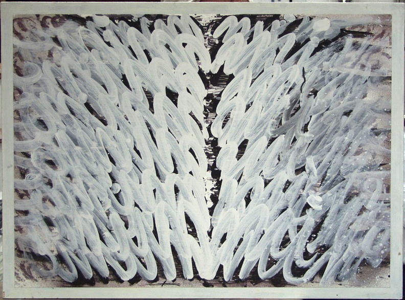 1987, 680×930 mm, papír, akryl, Mim, sig.