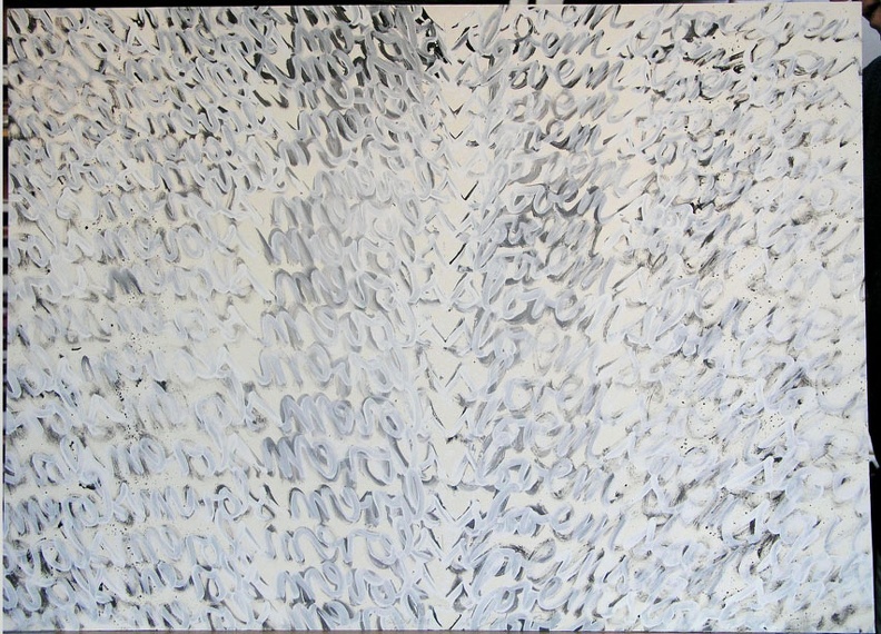 1987, 700×970 mm, papír, akryl, Slovem, sig.