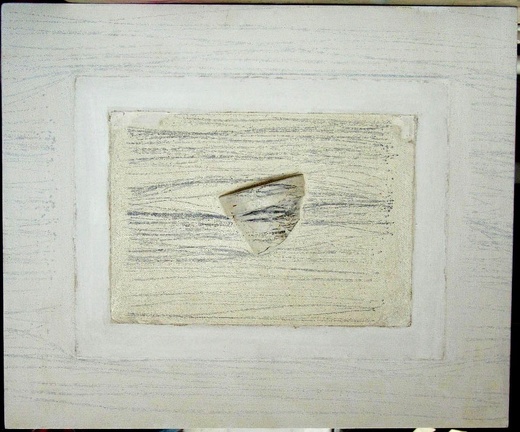 1992, 2005, 53,5×64,5 cm, sololit, květináč, akryl, sig.
