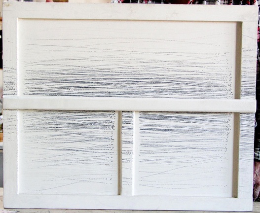 1992, 52,5×64 cm, sololit, dřevo, akryl, tužka, Nábytek, sig.