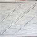1993, 65×77 cm, dřevotříska, akryl, dřevo, tužka, sig.