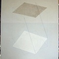 1974, 1996, 100×90 cm, plátno, akryl, tužka, Krychle, sig. soukr. sb. 248