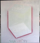 1974, 100×90 cm, plátno, akryl, Tak-teď-tu, sig., GAVU Cheb