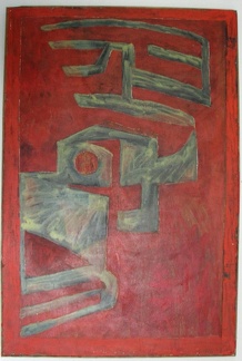 1962, 100×68 cm, sololit, tempera, Signály, sig., soukr. sb. 2