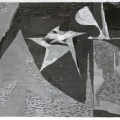 1963, 100×150 cm, akryl, karton, Návrh opony JD, autorem zničeno