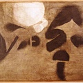 1965, 62×81 cm, akronex, plátno, Hnědý smrťák, sig., soukr. sb. 6