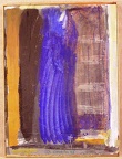 1965, 66,5×59,5 cm, akronex, sololit, Hnědý-černý-modrý, sig., soukr. sb. 7