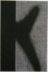 1967, 108,5×72 cm, tempera, černé plátno, sig., Galerie Brno