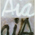 1988, 80×56 cm, akryl, lepenka, Samohlásky, sig., soukr. sb. 65