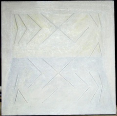 1969, 1972, 2005, 45×45 cm, provázky, plátno, akryl, Recommande, sig., soukr.sb. 17