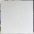 1969-70, 44,5×44,5 cm, plátno, akryl, provázek, sig.