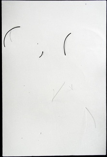 1970, plátno, perforace, PVC šňůra (nezvěstné)