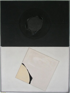 1968-70, 148×109 cm, plátno, akryl, papír, sig., soukr. sb. 28