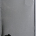 1972, 49,5×24,5 cm, umělohmotná fólie, ferit, kov. piliny, sig., 13, souk.sb.149
