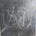 1975, 22,5×22,5 cm, dřevo, akronex, akryl, Co-kdo, sig.