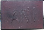 1976, 28×41 cm, akronex, sololit, akryl, dřevotříska, Ani, sig.