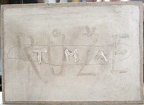 1976, 29×40 cm, akronex, sololit, akryl, dřevotříska, Růže-tmou, sig.