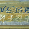 1976, 23×45 cm, akronex, sololit, akryl, dřevotříska, Nebe-eben, sig.