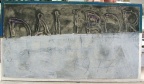 1977, 23×40,5 cm, akronex, sololit, akryl, dřevotříska, Dalibor 1977, sig.