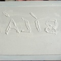 1978, 38×45 cm, akronex, sololit, akryl, dřevotříska, Bílá, sig., soukr. sb.