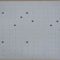 1968, 27,5×31,5 cm, dřevo, akryl, ocelové kuličky, Variabilní bodovy řád 2, sig.