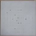 1968, 47,5×47,5 cm, dřevo, akryl, ocelové kuličky, Variabilní bodovy řád, sig.