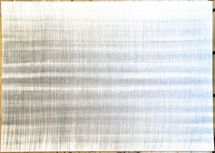 1985, 600×840 mm, tužka, papír, Kresba s překážkami, sig.