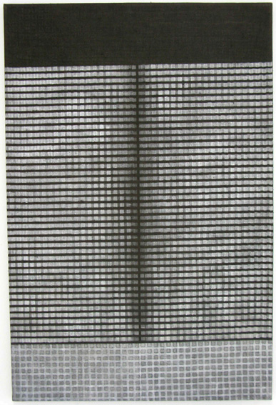 1967, 109×78 cm, tempera, černé plátno, sig., ČP