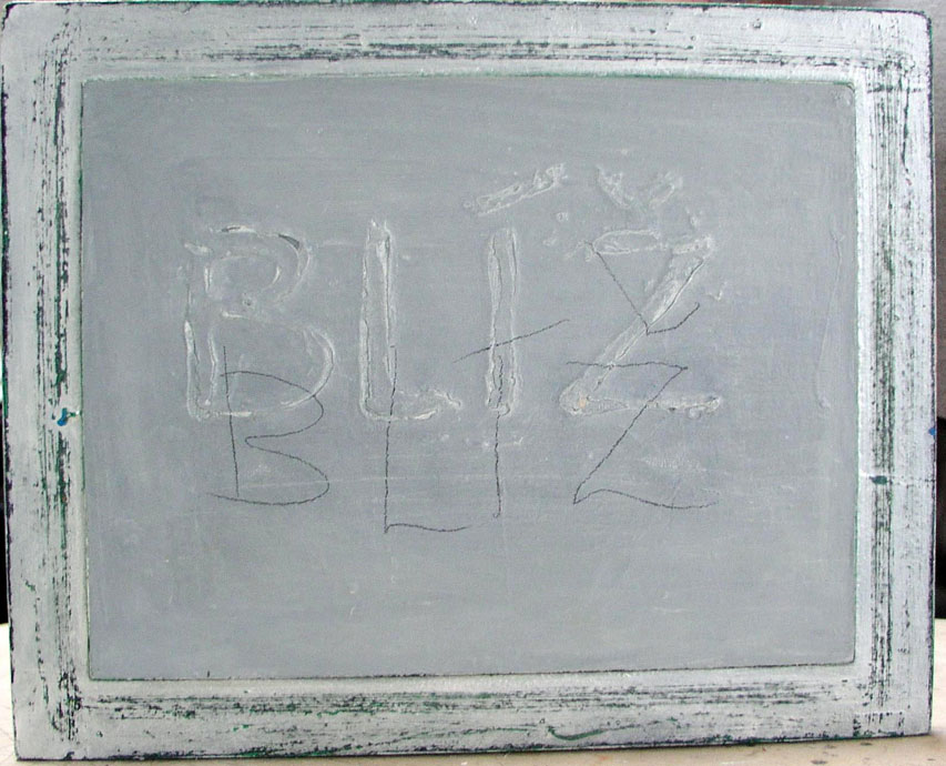 1976, 2002, 33,5×42,5 cm, akronex, sololit, akryl, dřevotříska, Blíž, sig.