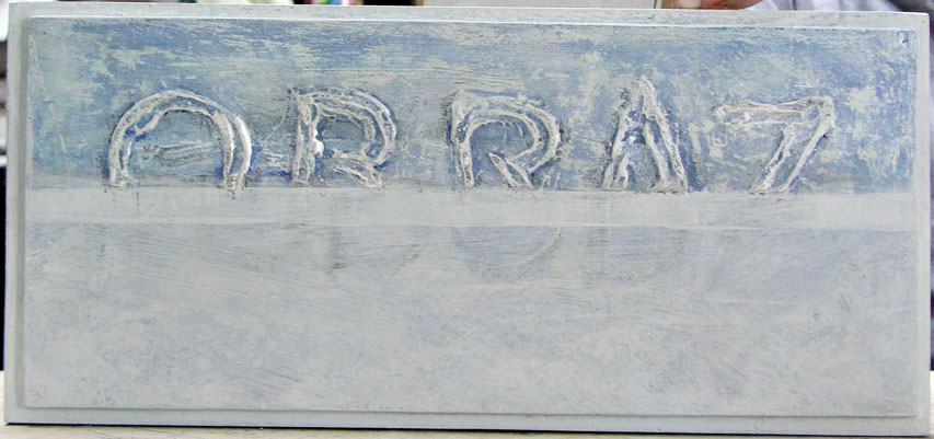 1976, 21×46 cm, akronex, sololit, akryl, dřevotříska, Obraz, sig.