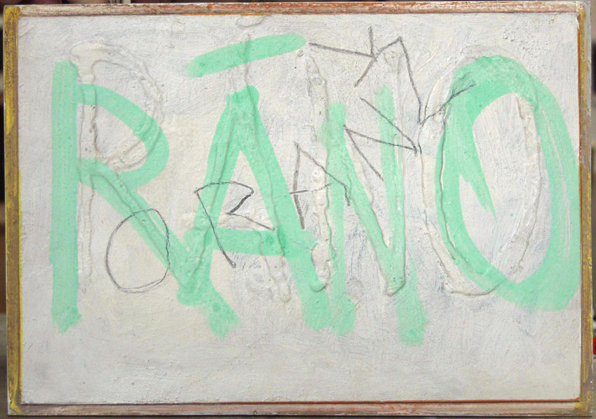 1978, 26×38,5 cm, akronex, sololit, akryl, dřevotříska, Ráno-oranž, sig.
