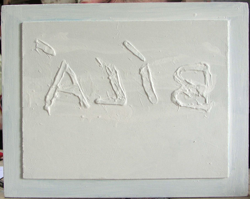 1978, 38×45 cm, akronex, sololit, akryl, dřevotříska, Bílá, sig., soukr. sb.