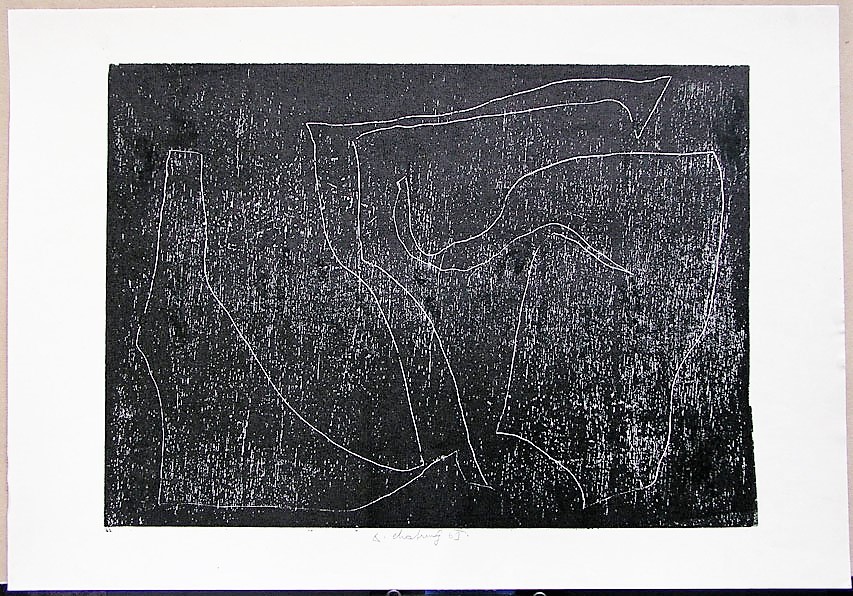 1963, 290×400 mm, tiskařská barva, papír, sig.