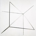 1971-76, 50×50×50 cm, nerez. trubky, tužka, světelný zdroj, Korelace prostoru 6, soukr. sb.275