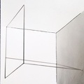 1971-76, 50×50×50 cm, nerez. trubky, tužka, světelný zdroj, Korelace prostoru 7, soukr. sb.275