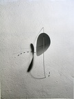 1975, 92×40 cm, fóiie, kov, silon, světelný zdroj, tužka, A
