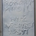 1981, 350×240 mm, akryl, tuš, Palimpsest II. (Robert Musil: Muž bez vlastností), sig.