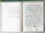1982, 350×240 mm, akryl, tuš, Palimpsest I. (Robert Musil: Muž bez vlastností), sig.
