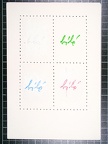 1971, 210×145 mm, fix, akryl, perforovaný papír, Barvy A, sig.