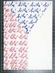 1971, 210×145 mm, fix, tužka, perforovaný papír, Vlajky