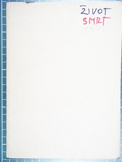 1971, 205×145 mm, fix, perforovaný papír, Život - Smrt, sig.