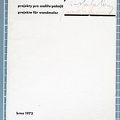 1972, 210×152 mm, ofset, tranzotyp, papír, Pokyny pro instalatéry, sig.