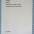 1971, 210×140 mm, ofset, papír, Projekty 1, sig. GHMP