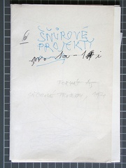 1971, 210×150 mm, ofset, papír, Šňůrové projekty, sig. GHMP