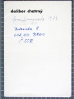 1973, 180×130 mm, Feritové magnety-skříně, obal, sig.