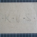 1981, 100×160 mm, tisk, tužka, papír, Místo-Socha, sig.